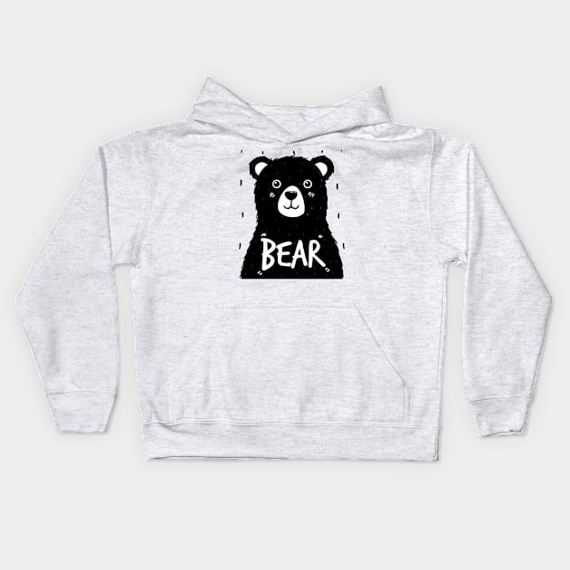 bear Kids Hoodie by Quannc